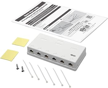 doページ Amazon.com: TRIPP LITE Cat6 Surface-Mount Box 6-Port Pre